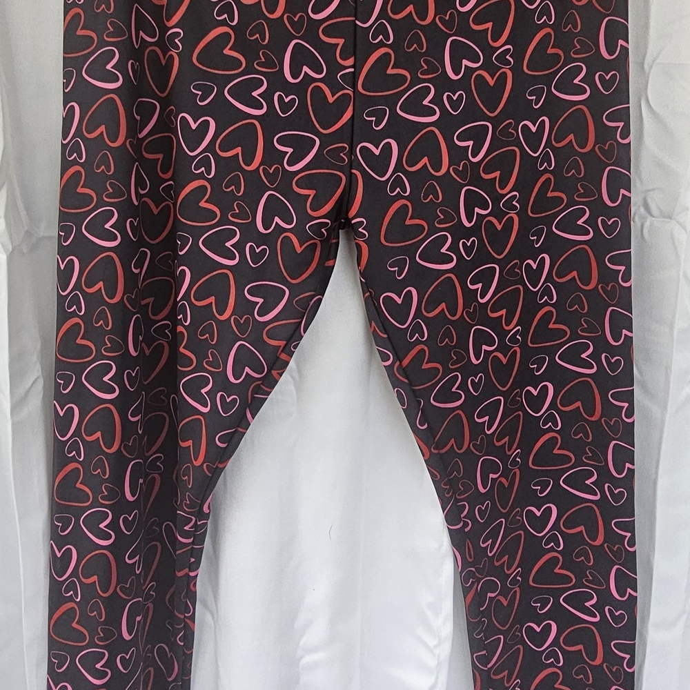 Serra Black and Pink Butterfly Leggings